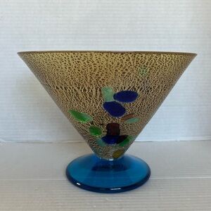 Glass Studio Murano Glass Multi Color Decorative Bowl